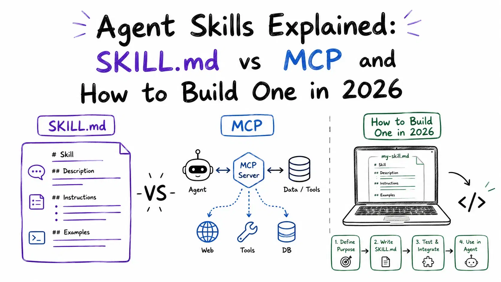 Agent Skills Explained: SKILL.md vs MCP and How to Build One in 2026