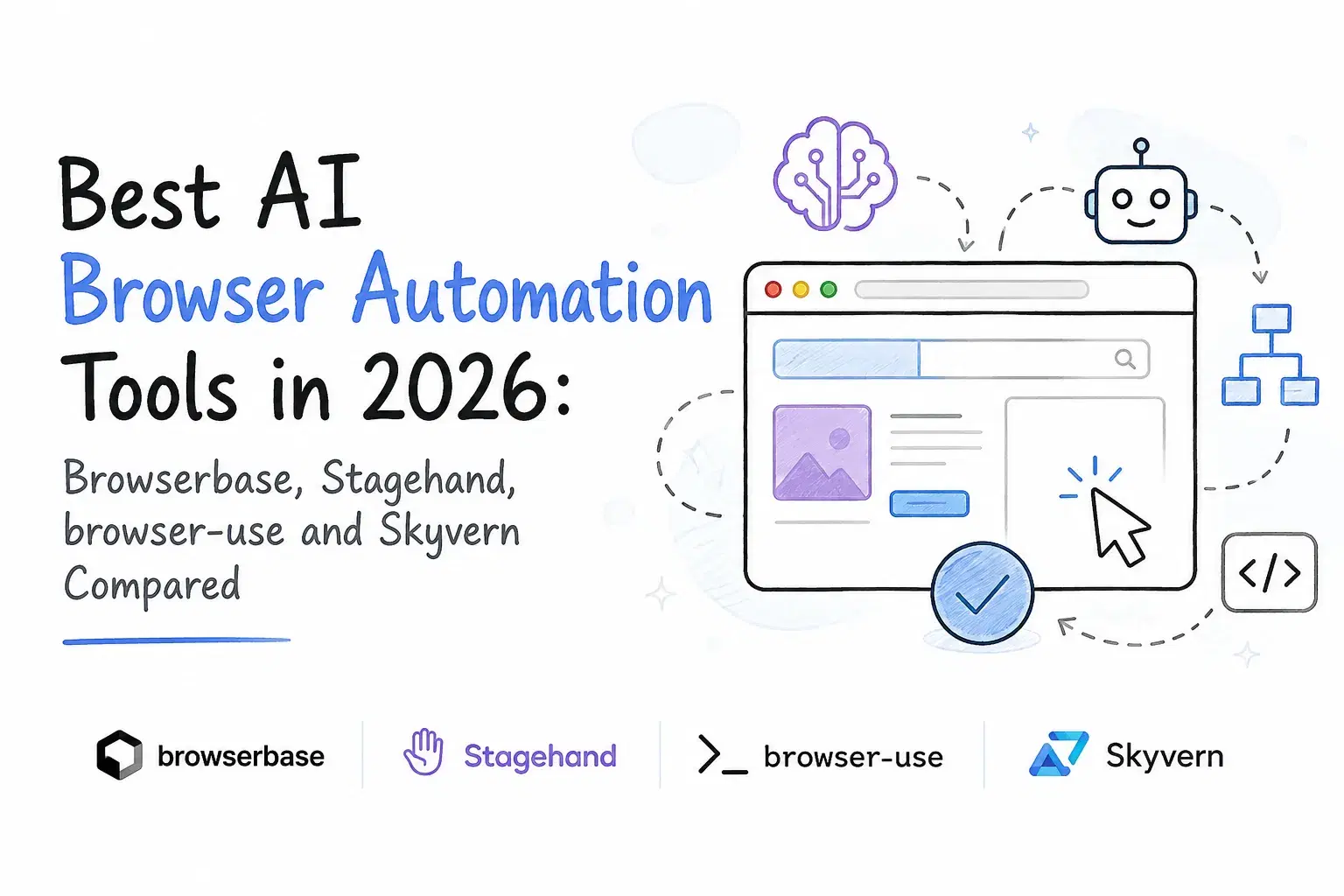 Best AI Browser Automation Tools in 2026: Browserbase, Stagehand, browser-use and Skyvern Compared