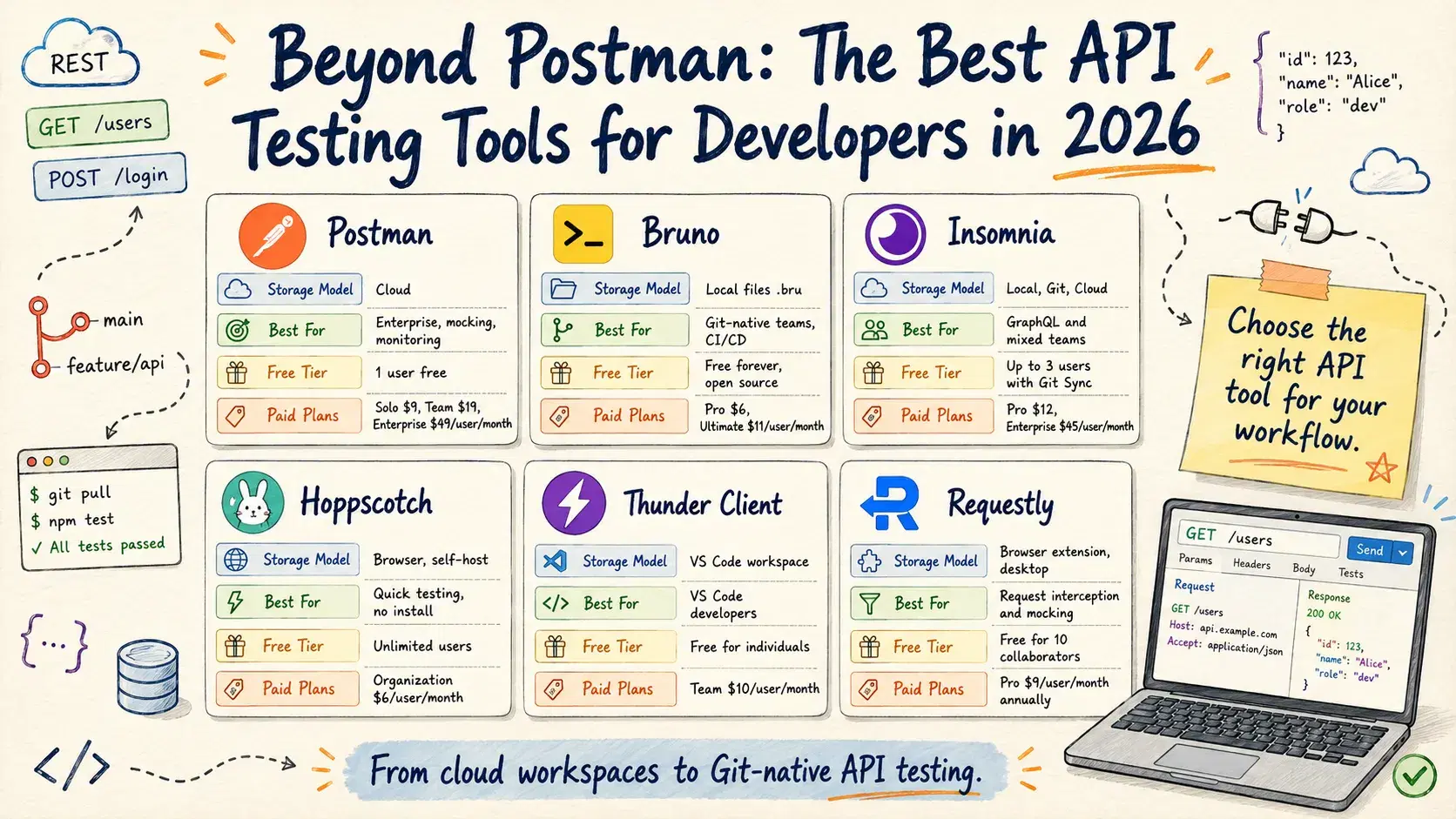 Beyond Postman: The Best API Testing Tools for Developers in 2026