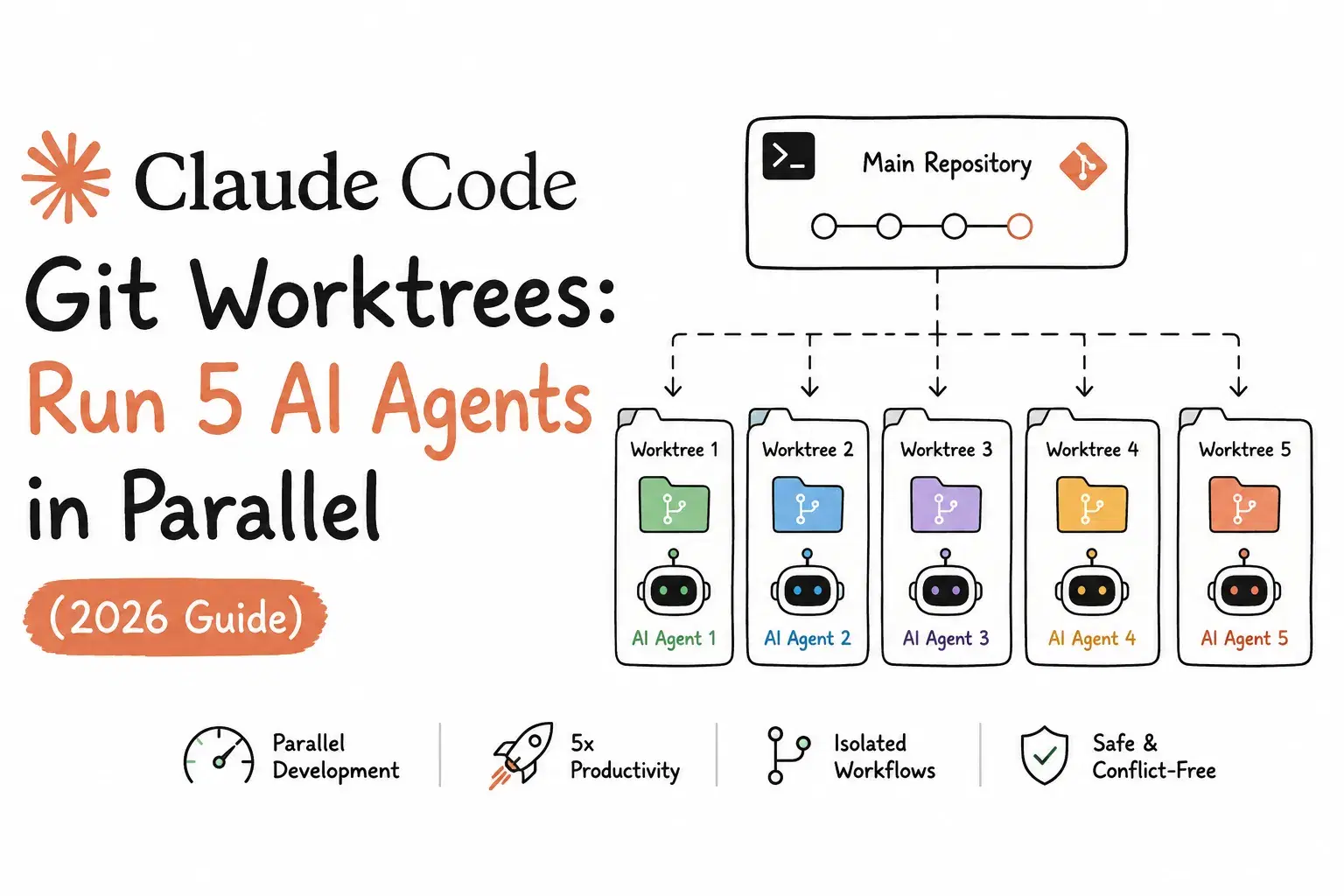 Claude Code Git Worktrees: Run 5 AI Agents in Parallel (2026 Guide)