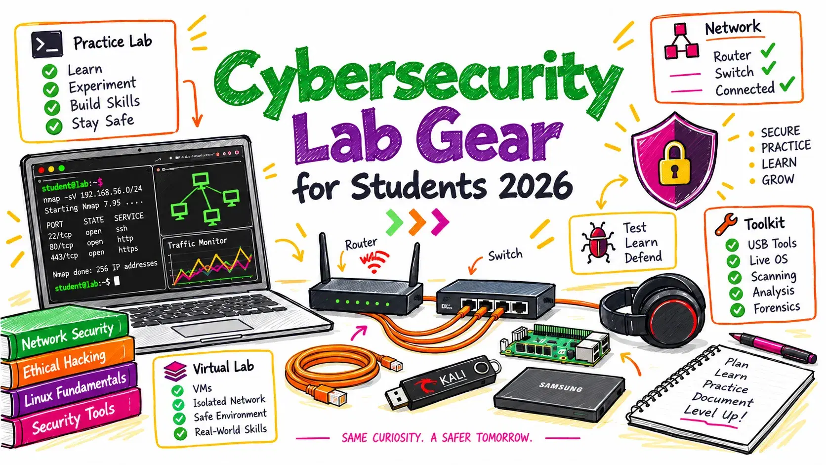 Cybersecurity Lab Gear for Students 2026