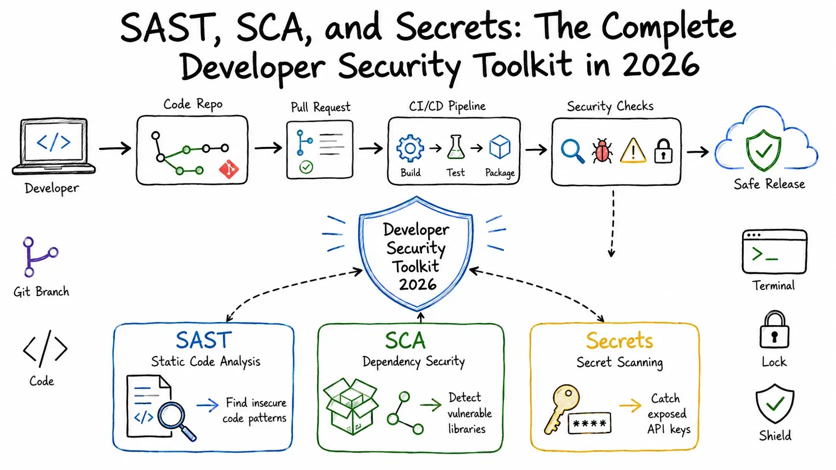 Developer Security Toolkit 2026: SAST, SCA & Secrets Scanning