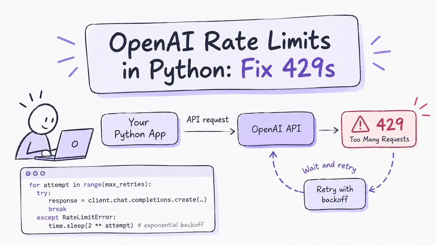 OpenAI Rate Limits in Python: Fix 429s