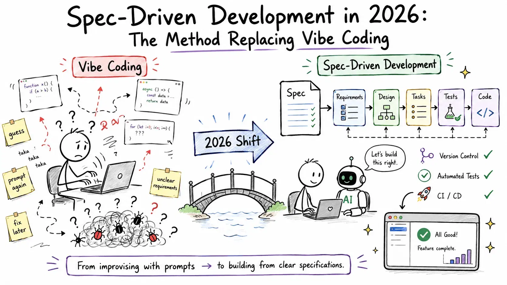 Spec-Driven Development in 2026: The Method Replacing Vibe Coding