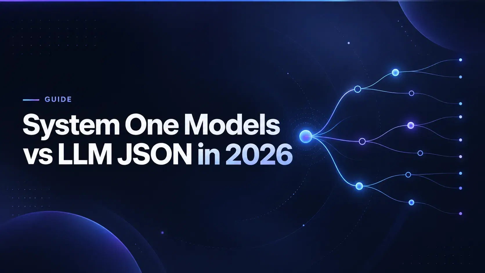 System One Models vs LLM JSON in 2026