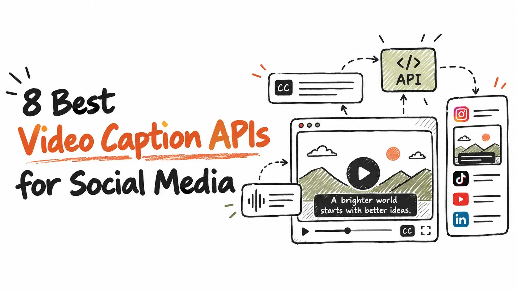8 Best Video Caption APIs for Social Media