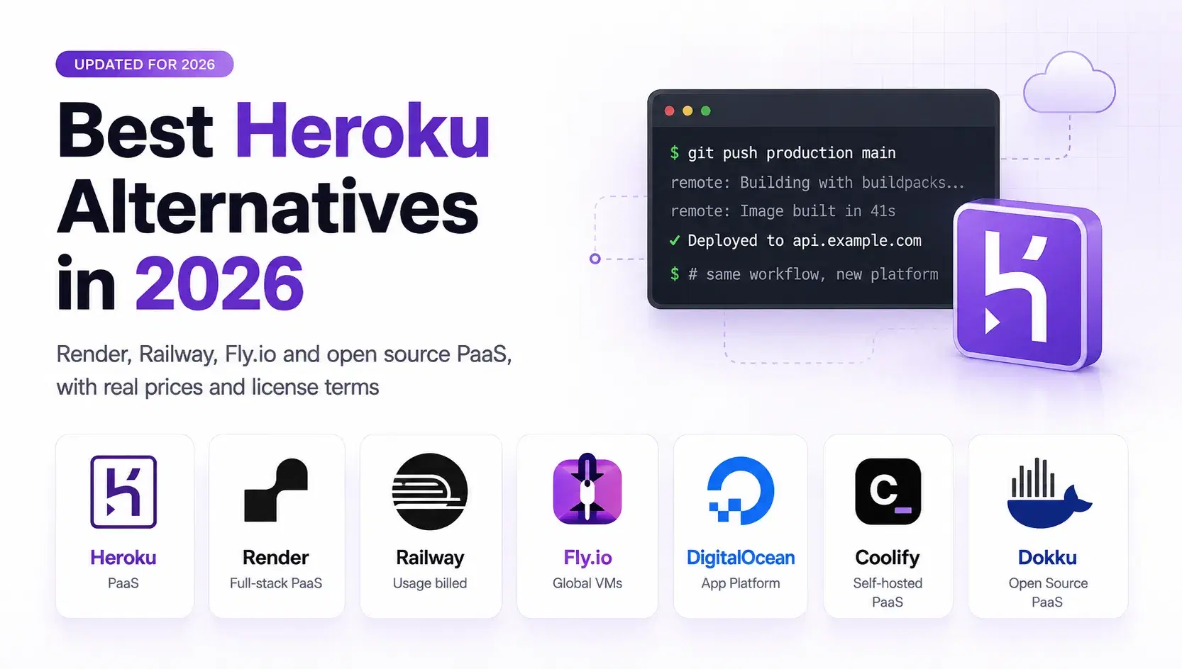 Best Heroku Alternatives in 2026: Render, Railway, Fly.io and Open Source PaaS Compared