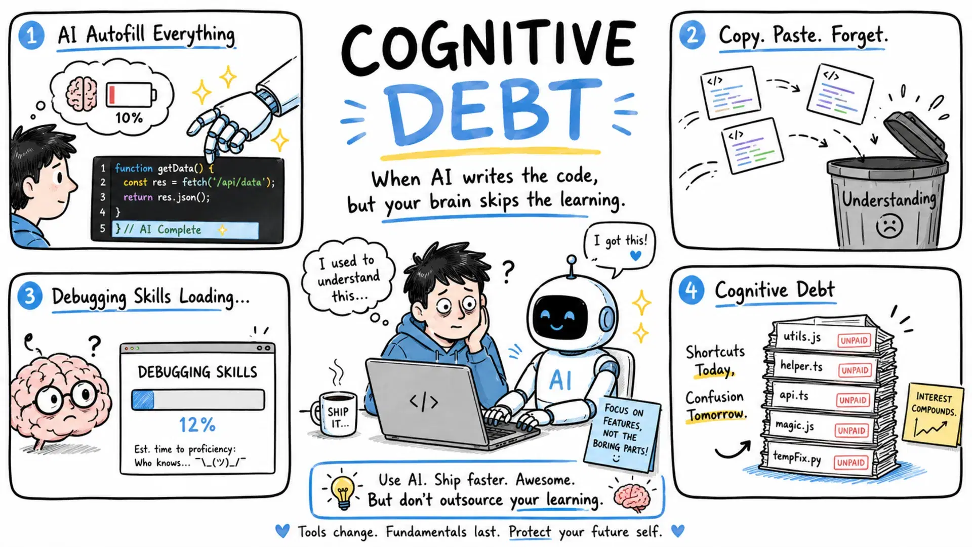 What Is Cognitive Debt? How AI Coding Tools Are Silently Eroding Developer Skills (2026)
