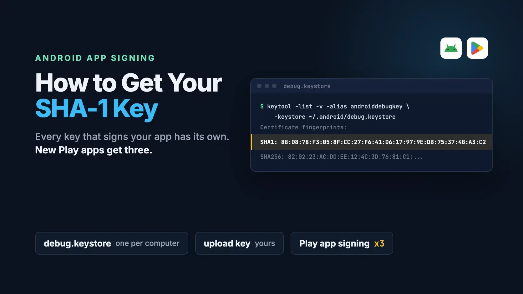 How to Get Your SHA-1 Key for Android
