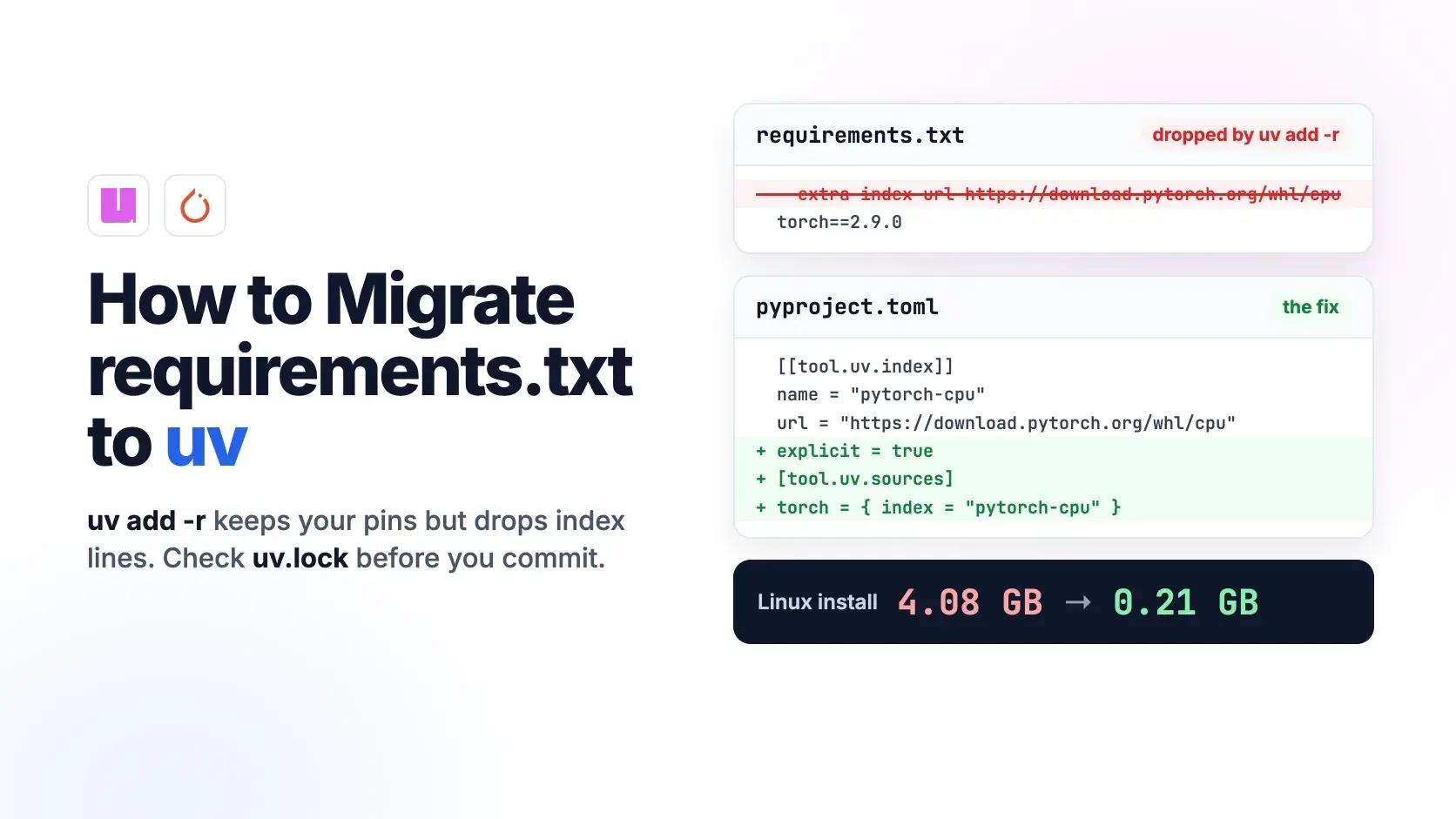 How to Migrate requirements.txt to uv
