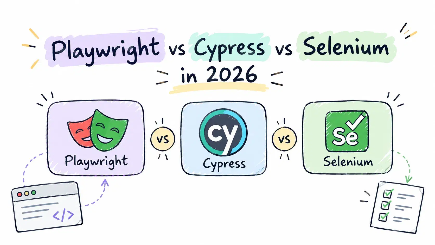 Playwright vs Cypress vs Selenium in 2026