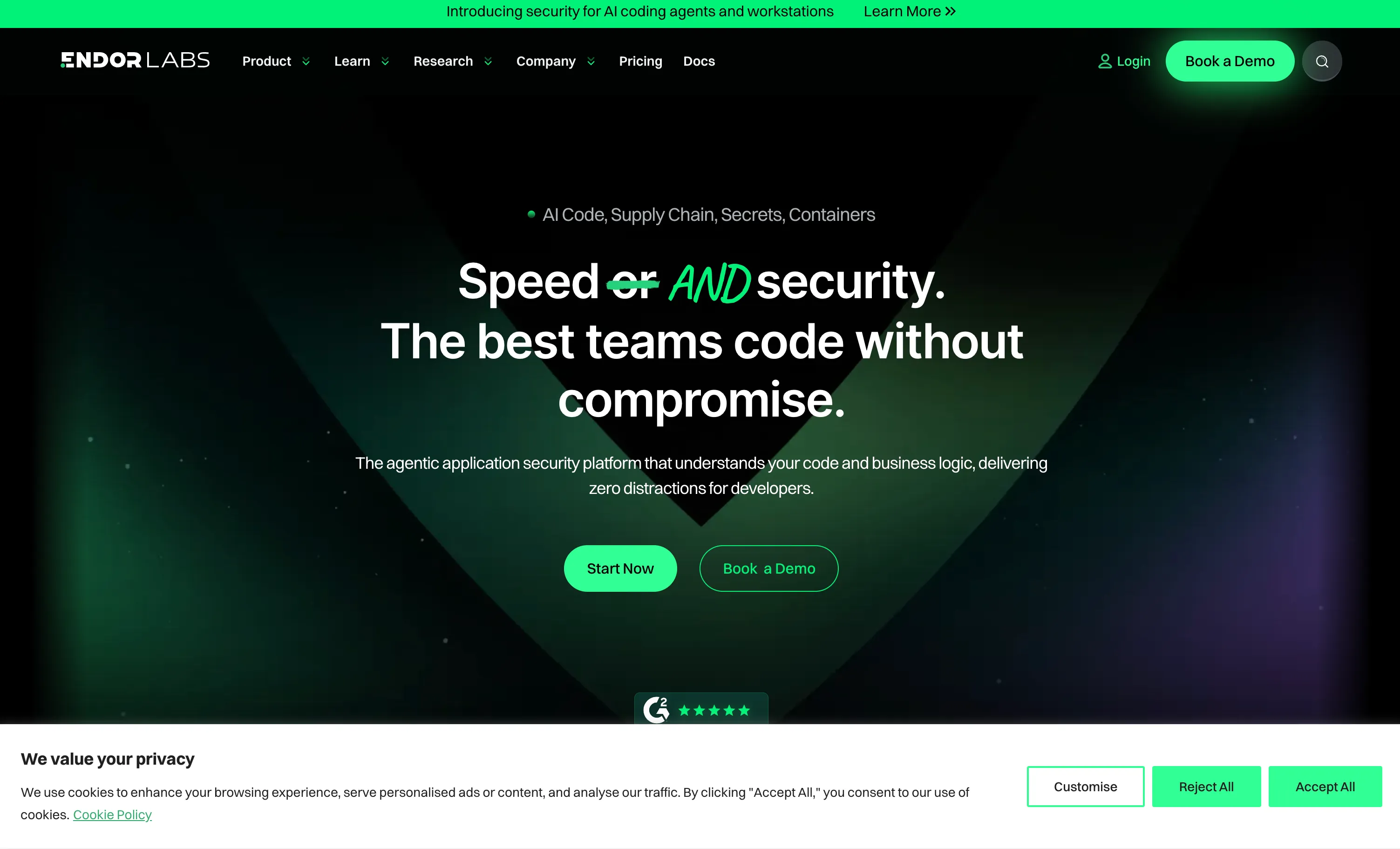 Endor Labs SCA reachability analysis and dependency security